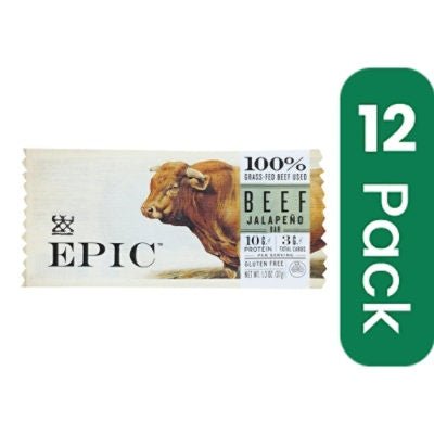 Epic Bar Beef Jalapeno 1.3oz (Pack of 12)