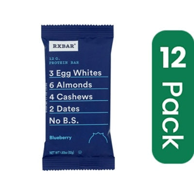 RXBAR Protein Bar 12g Protein Blueberry - 1.83 oz (Pack of 12)
