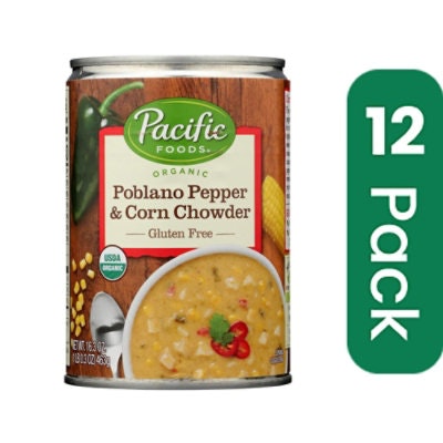 Pacific Foods - Chowder Poblano Corn 16.3 oz (Pack of 12)
