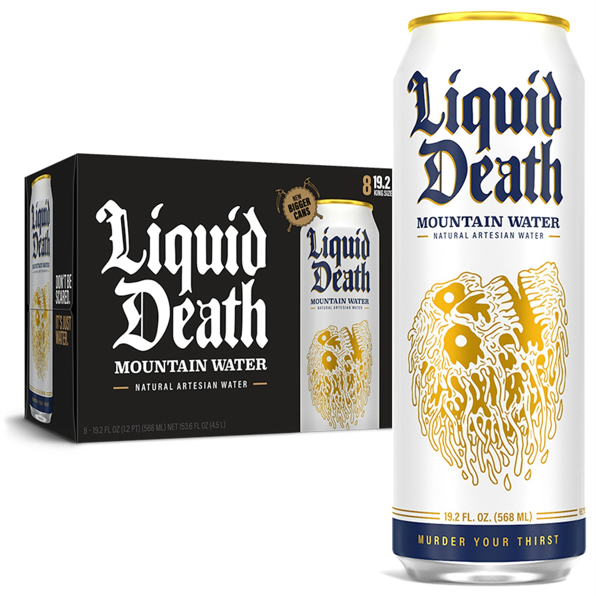 Liquid Death Water Still Mountain 153.6 Fo Pack of 3