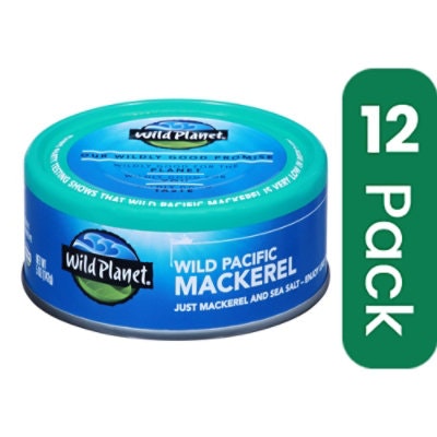 Wild Planet Mackerel Wild Pacific 5 Oz (Pack of 12)