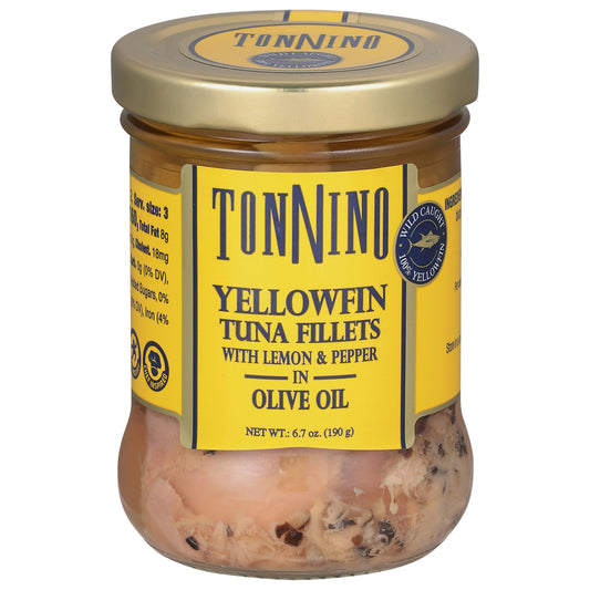 Tonnino Tuna Flt Olive Oil Lemon Pepper Fad 6.7 oz (Pack of 6)