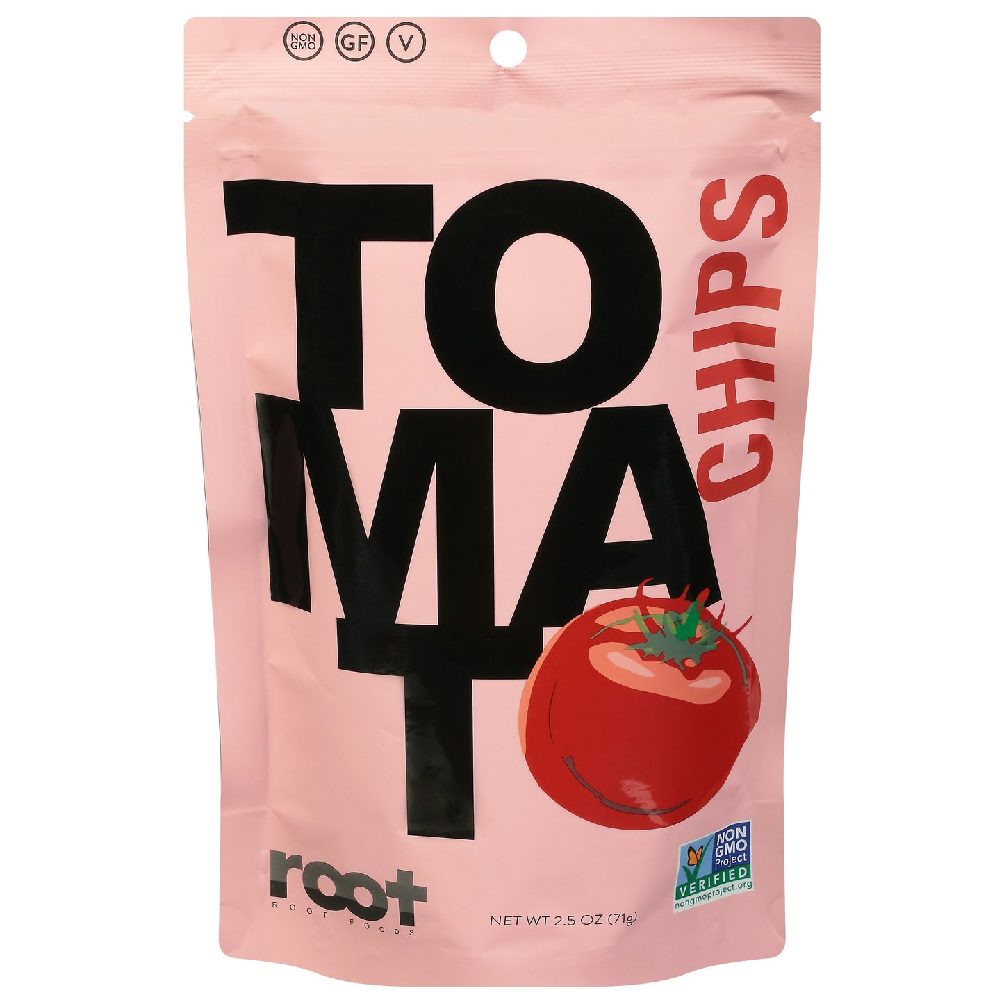 Root Foods Chips Tomato Sea Salt 2.5 Oz Pack of 6