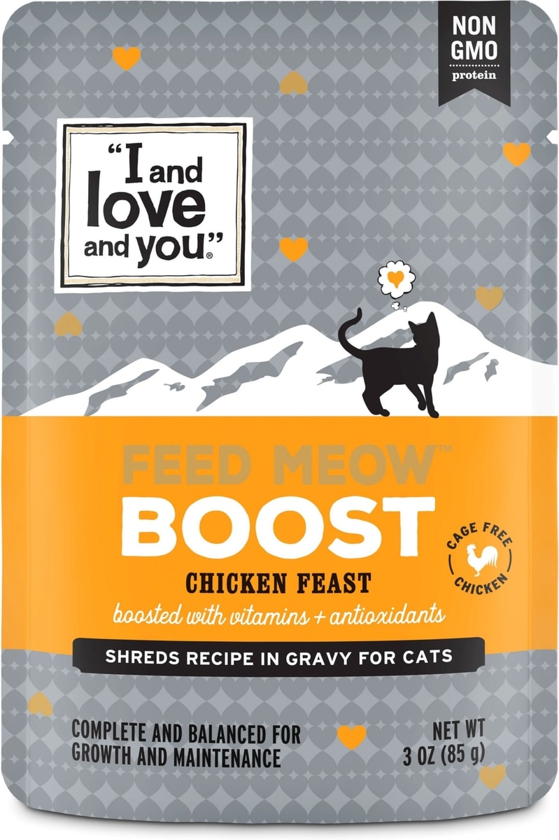 I&LOVE&YOU (Pack of 24) I&Love&You Cat Wet Food Chicken Boost Recipe 3 Oz