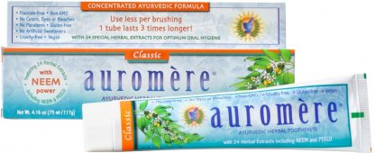 Auromere Toothpaste Herbal Classic Licorice