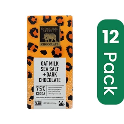 Endangered Species Chocolate - Dark Chocolate Himalayan Salt Oat Milk