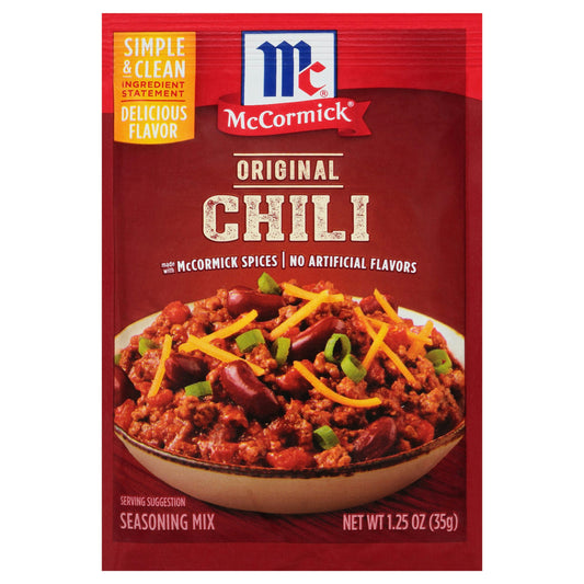 McCormick Chili Seasoning Mix - 1.25 Oz (Pack of 24)