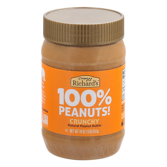 Crazy Richard Peanut Butter Chunky 16 oz (Pack Of 6)