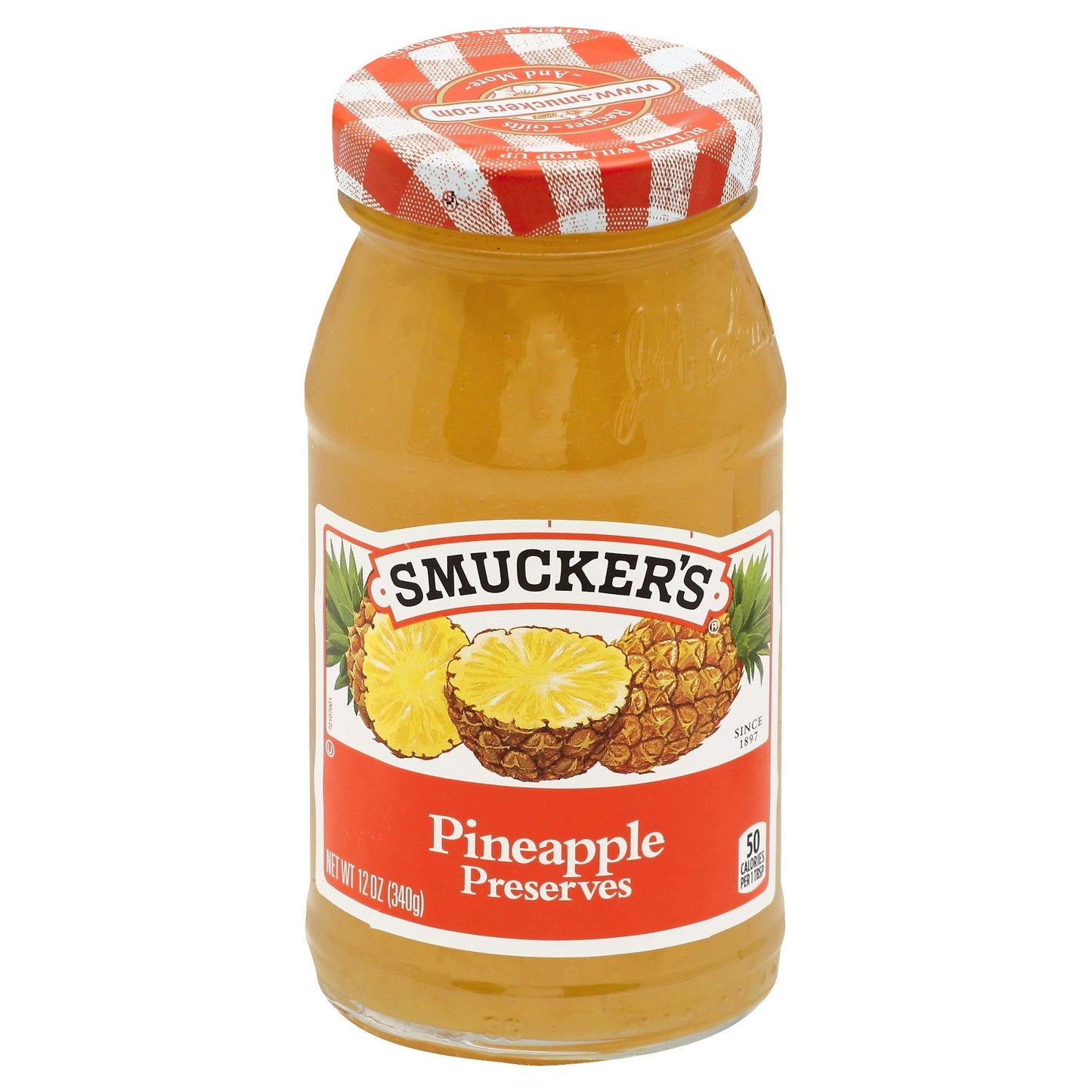 Smuckers Preserve Pineapple 12 oz (Pack of 6)