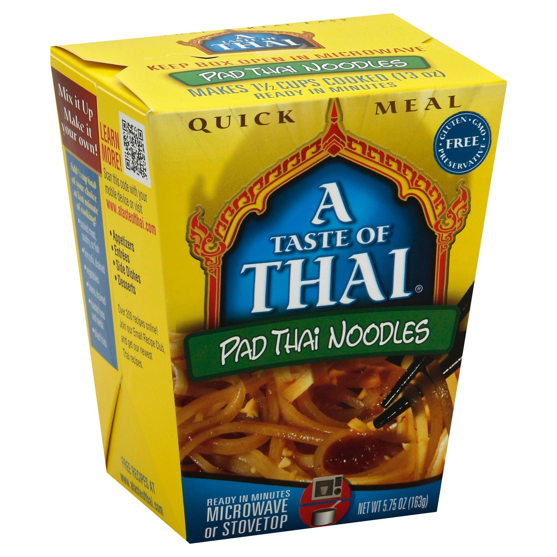 Taste Of Thai Noodle Quick Meal Pad Thai 5.75 oz (Pack of 6)