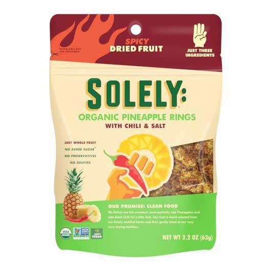 Solely Pineapple Rings with Chili and Salt - 2.2 Ounce (Pack of 8)