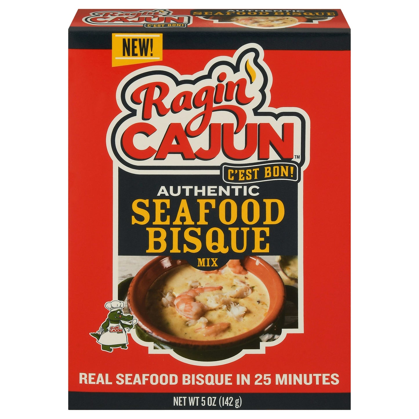 Ragin Cajun Authentic Seagood Bisque 5 Oz Pack of 6
