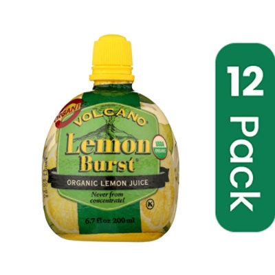Volcano Lemon Burst Juice 6.7 oz (Pack of 12)