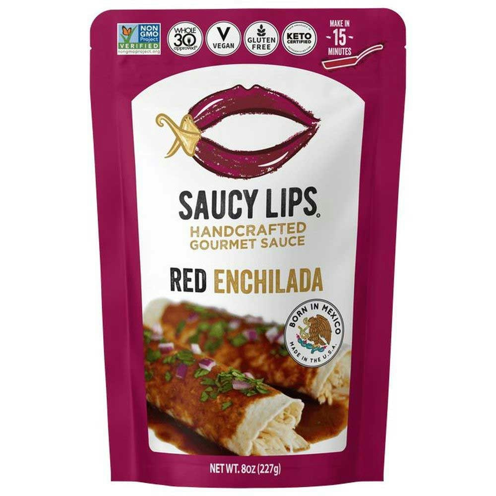 Saucy Lips Red Enchilada Sauce - 8 Ounce (Pack of 6)