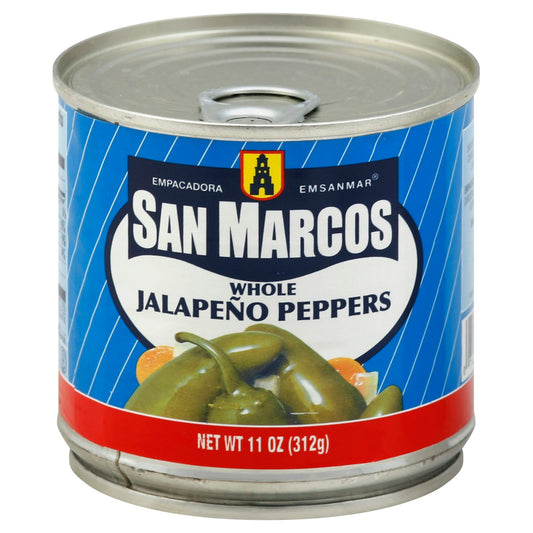 San Marcos Pepper Jalapeno Whole 11 oz (Pack of 12)