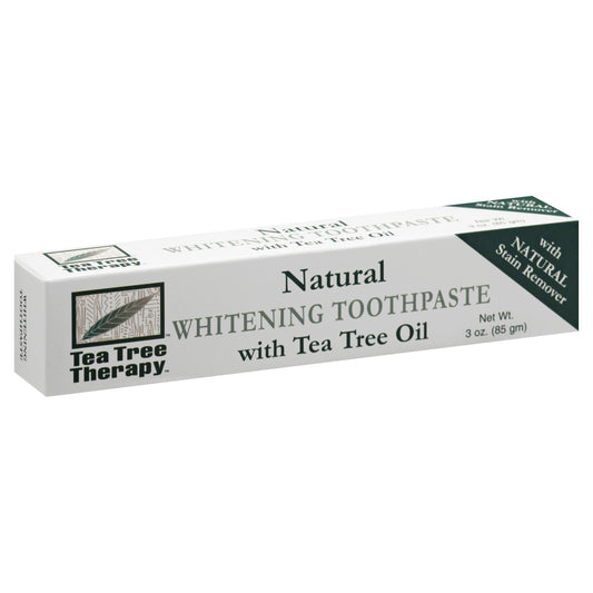 Tea Tree Therapy Toothpaste Natural Whitening 3 Oz (Pack of 3)