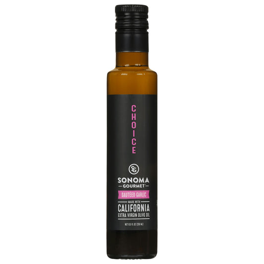 Sonoma Gourmet Oil Olive Extra Virgin Garlic 8.5 oz (Pack of 6)