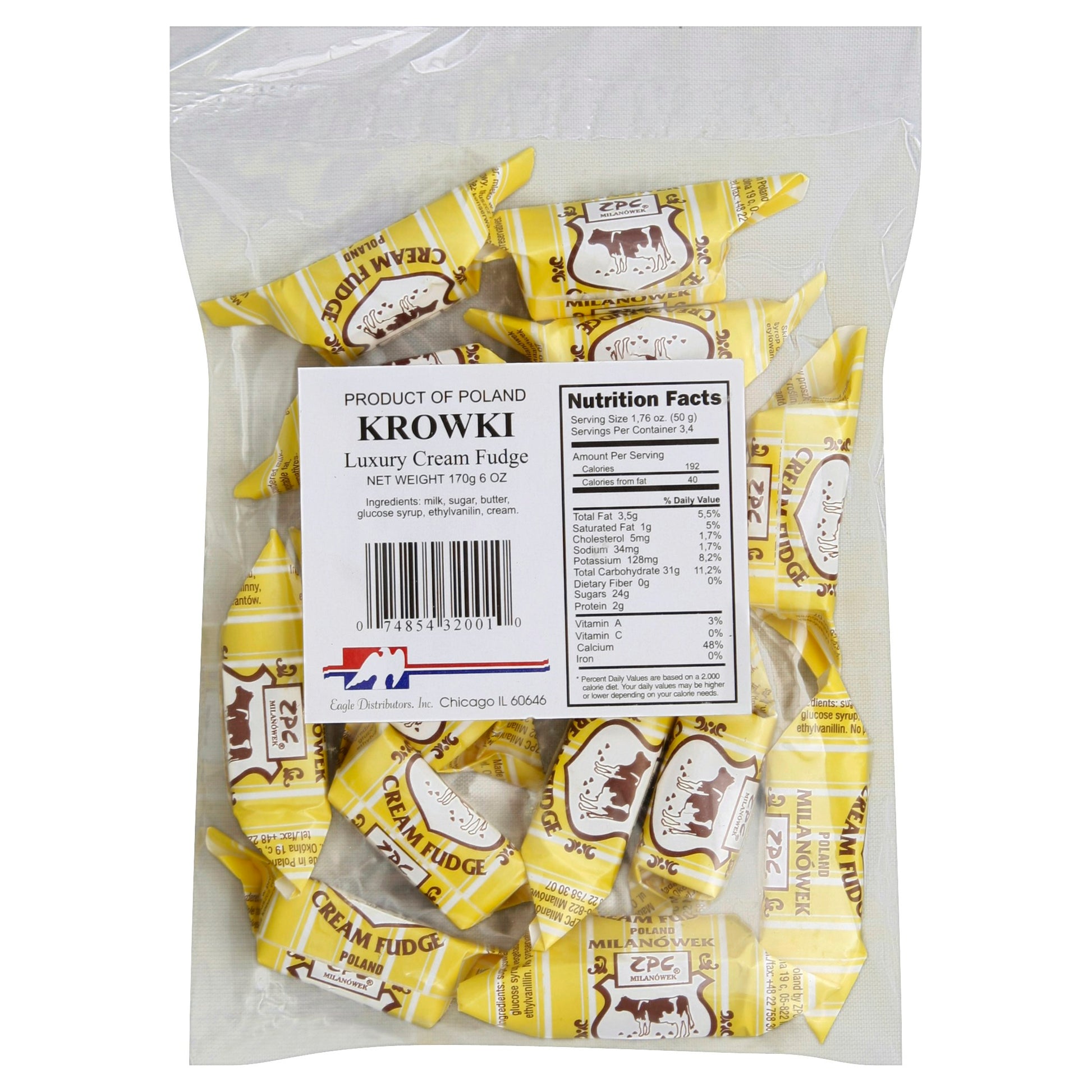 Eagle Candy Cream Fudge 6 Oz (Pack Of 18)