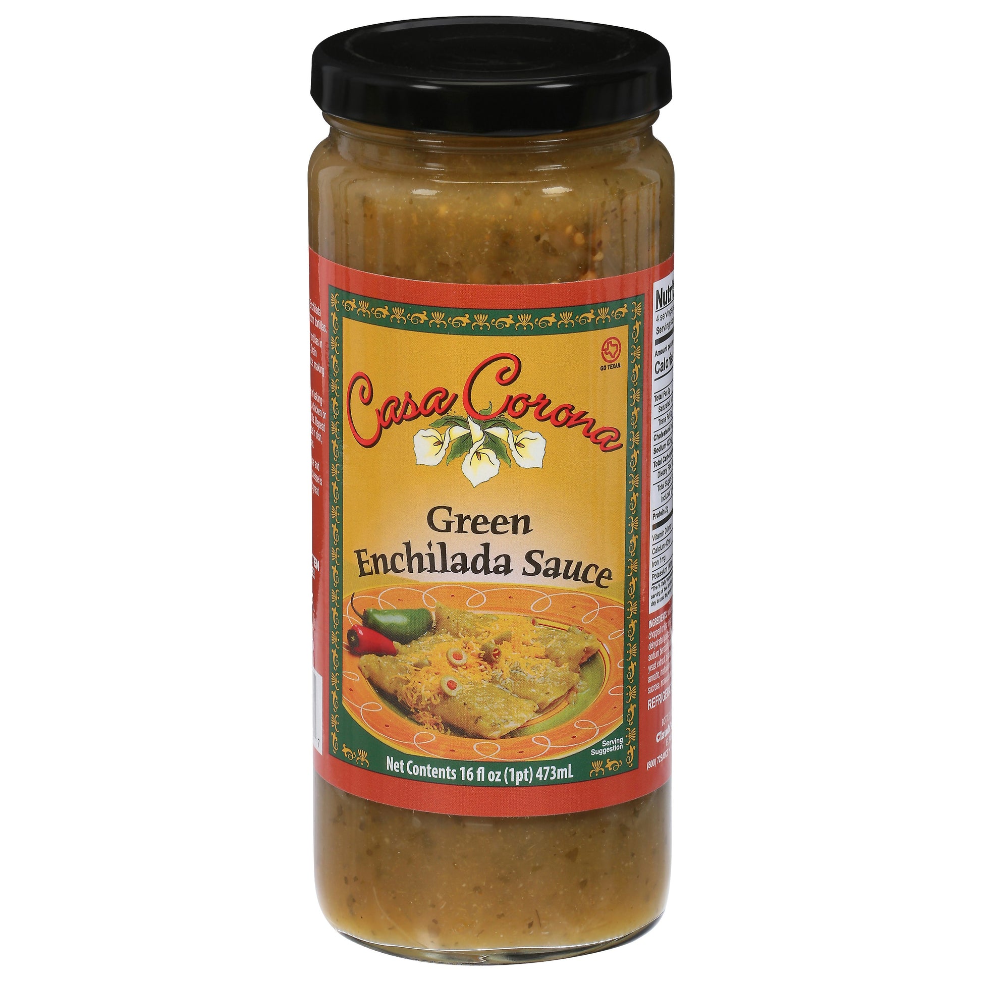 Casa Corona Sauce Green Enchilada 16 Oz (Pack of 12)