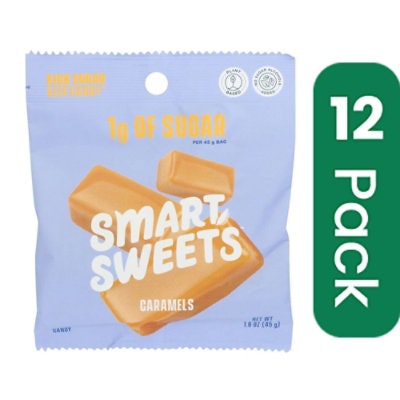 SmartSweets Caramels Candy - 1.6 Ounce (Pack of 12)