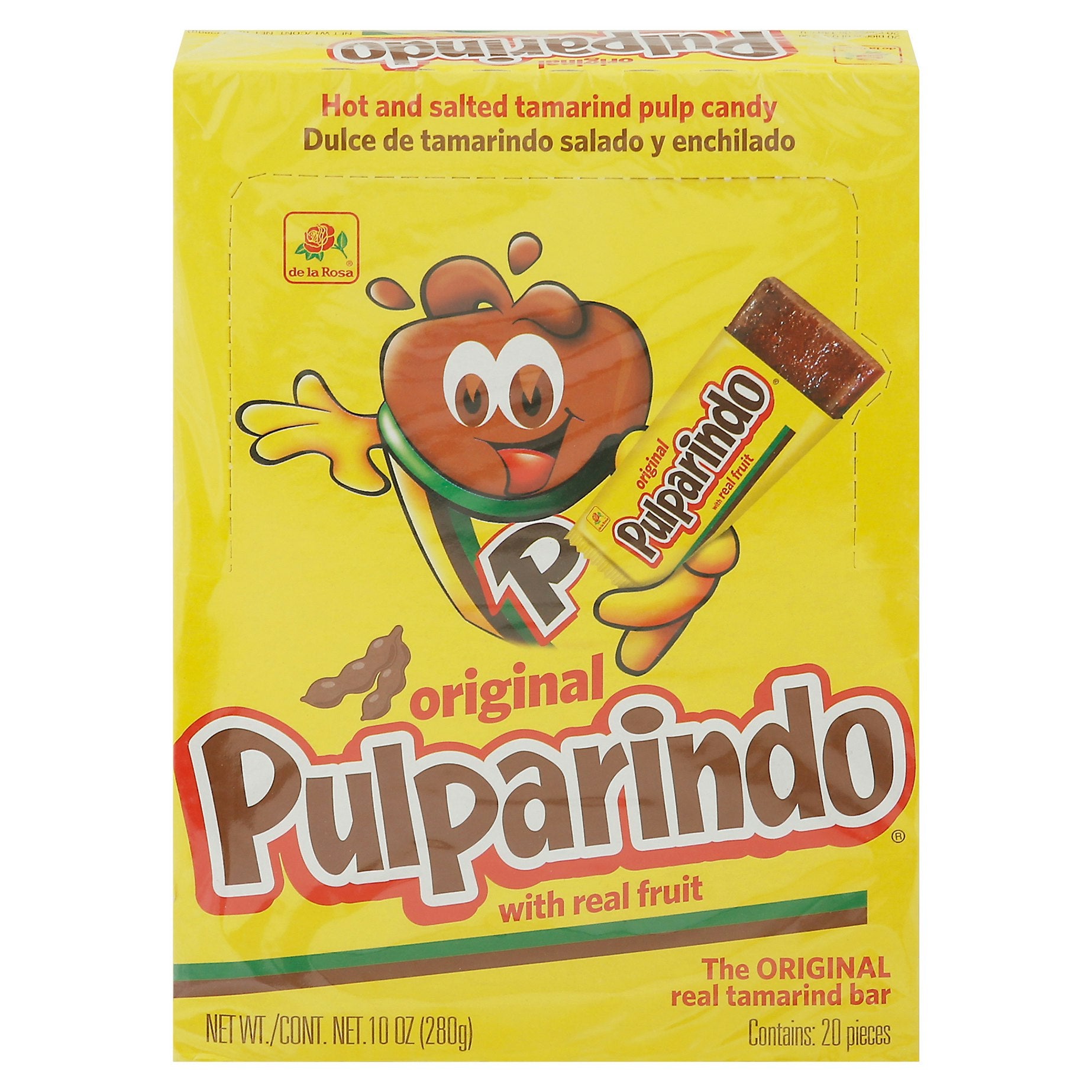 De La Rosa Candy Pulparindo 20 Pieces (Pack of 16)
