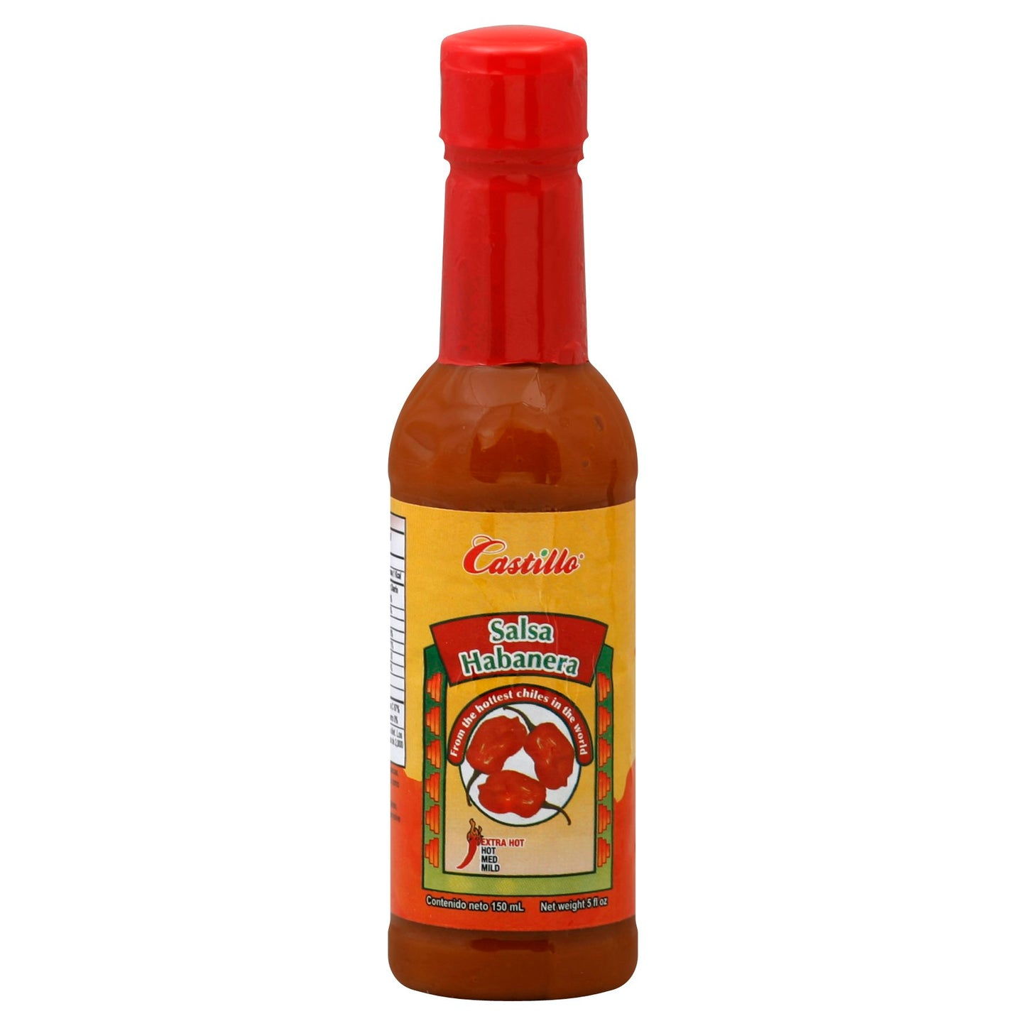 Mexico Lindo Salsa de Chile Habanero Rojo Extra Hot - 5 Fl oz (Pack of 12)