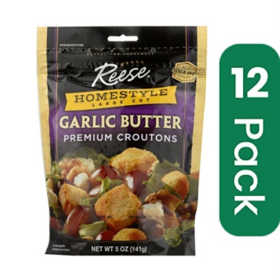 Reese Crouton Homestyle Garlic - 5 oz (Pack of 12)