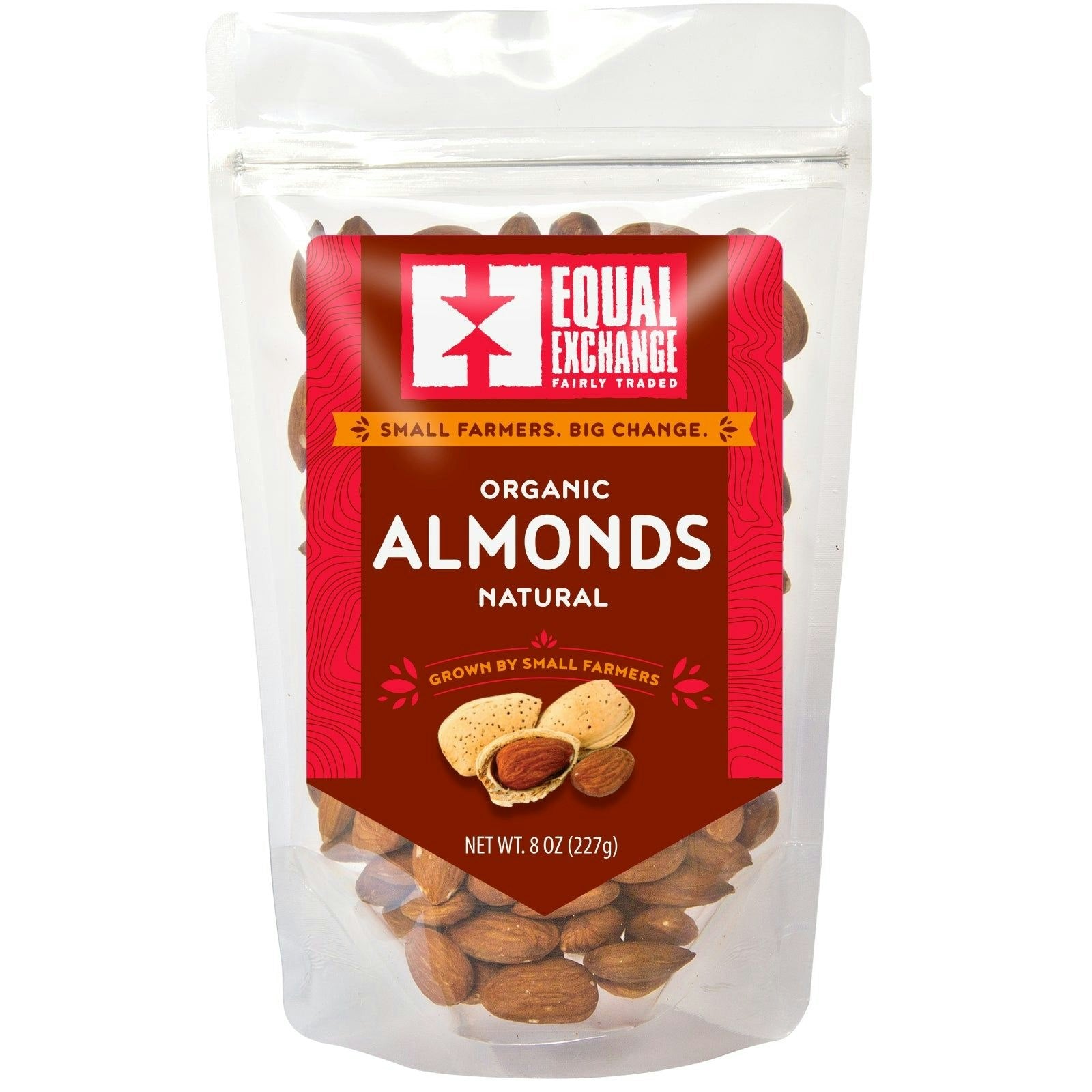 Equal Exchange Organic Natural Almonds 8 Oz Pack of 6