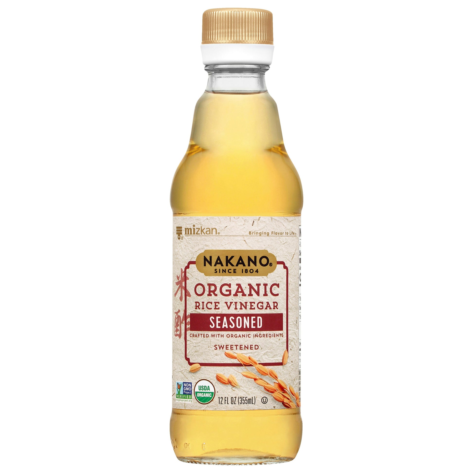 Nakano Vinegar Rice Seasoned Organic 12 Oz (Pack of 6)