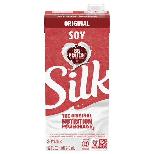 Silk Soymilk Plain Original 32 FO (Pack of 6)