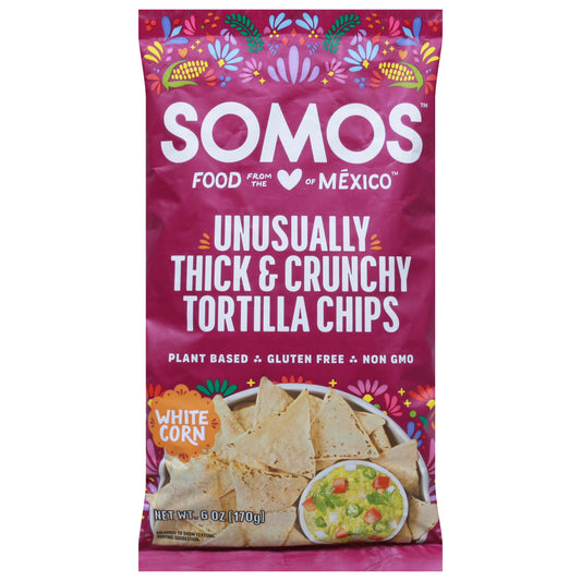 Somos Chips Tortilla White Corn 6 Oz (Pack of 12)
