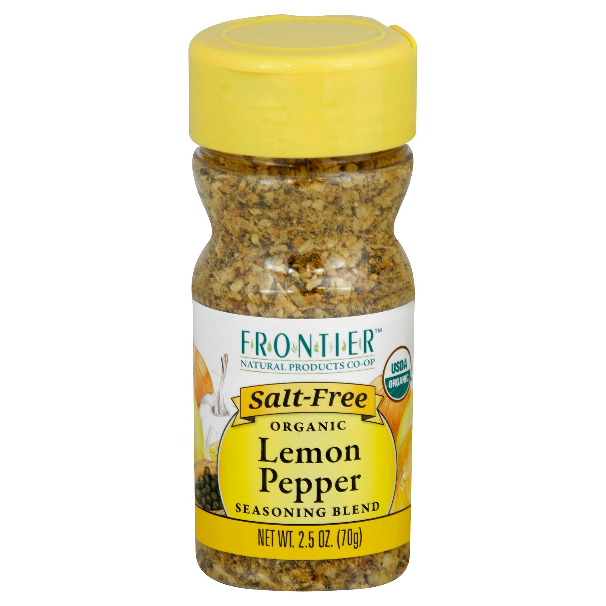 Frontier Herb Lemon Pepper Salt Free 2.5 Oz (Pack of 6)