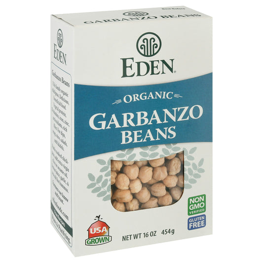 Eden Foods Bean Dry Garbanzo Box 16 Oz Pack of 12