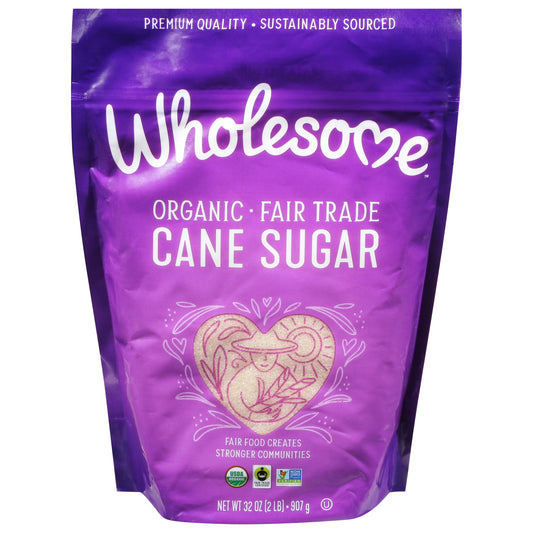 Wholesome Sweeteners Sugar - Organic - Cane - Fair Trade 32 oz (Pack of 12)
