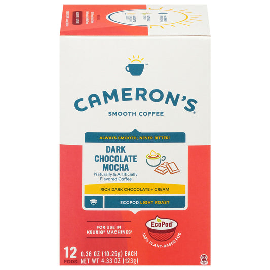 Camerons Coffee 12Count Dark Chocolate Mocha 4.33 Oz Pack of 6