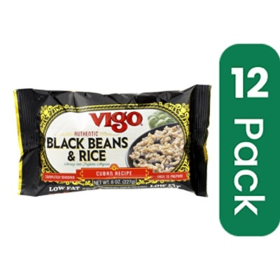 Vigo Black Bean and Rice 8 oz (Pack of 12)