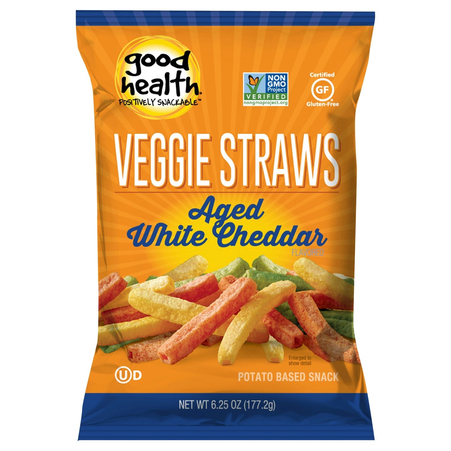 Good Health Veggie Straw Aged White Cheddar 6.25 Oz (Pack of 10)