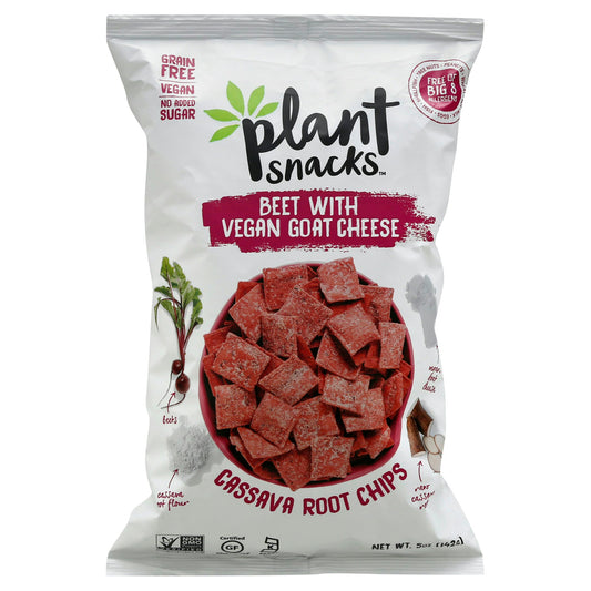 Plant Snacks Brand Chips Cassave Beet W Goat Cheese 5 Oz Pack of 12