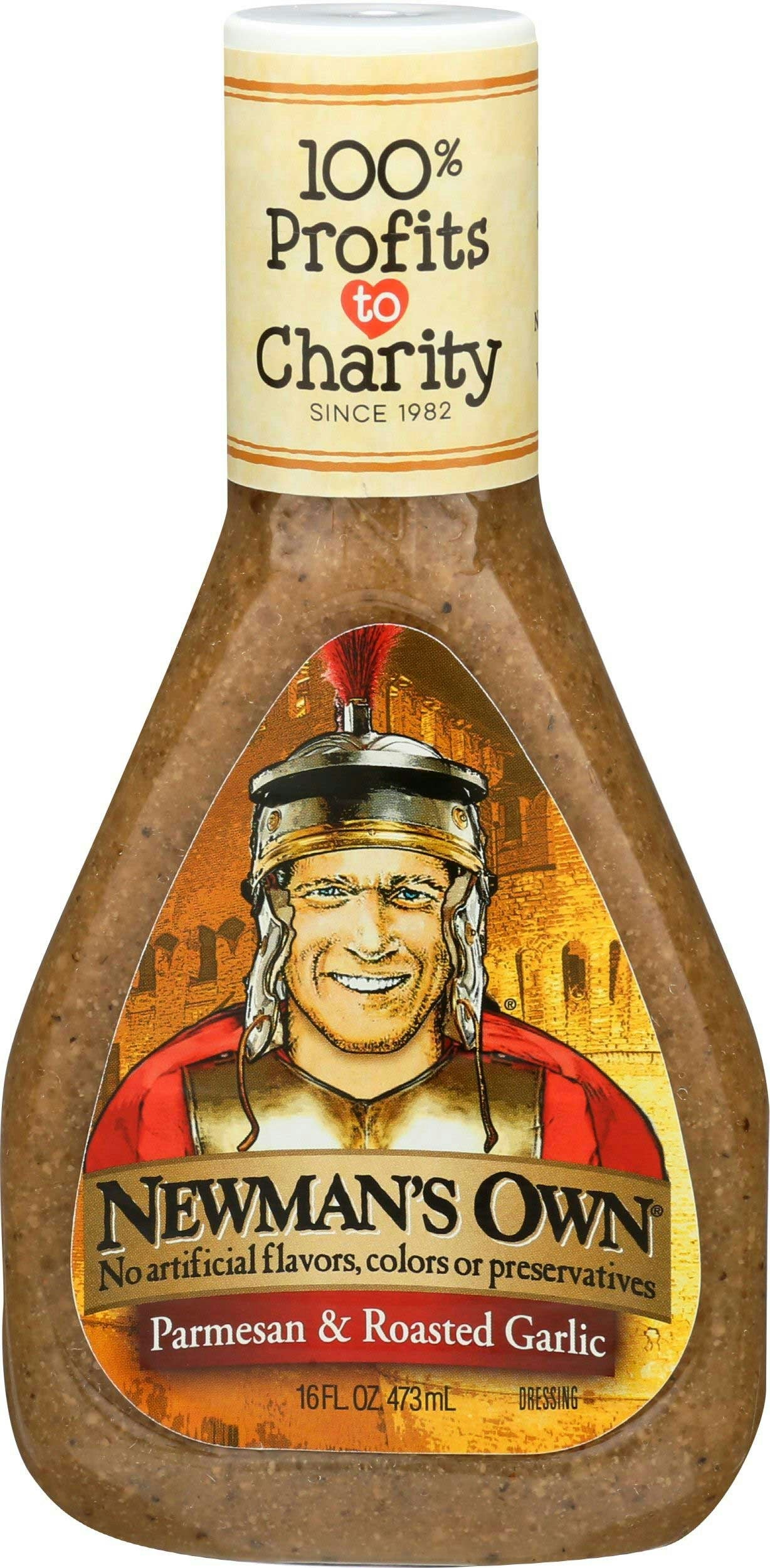 Newmans Own Parmesan and Roasted Garlic Dressing 16 Oz Pack of 6