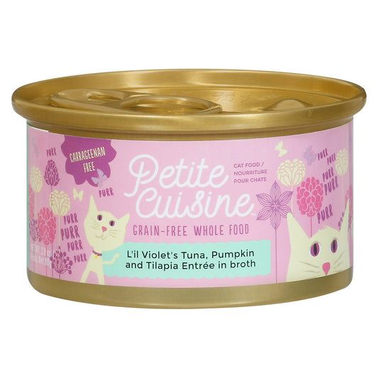 Petite Cuisine Cat Food Tuna Pump Tilapia 2.8 Oz Pack of 24