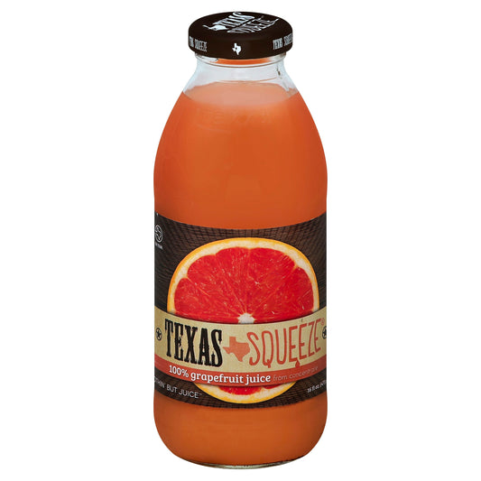 Texas Squeeze Juice Grapefruit 100% 16 Fo Pack of 12
