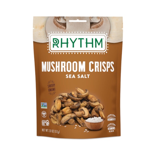 Rhythm Superfoods Sea Salt Mushroom Crisps - 2 Ounce (Pack of 8)