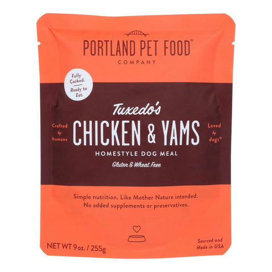 Portland Pet Food Company - Dog Meal Homestyle Chicken Yams 9 oz (Pack of 8)