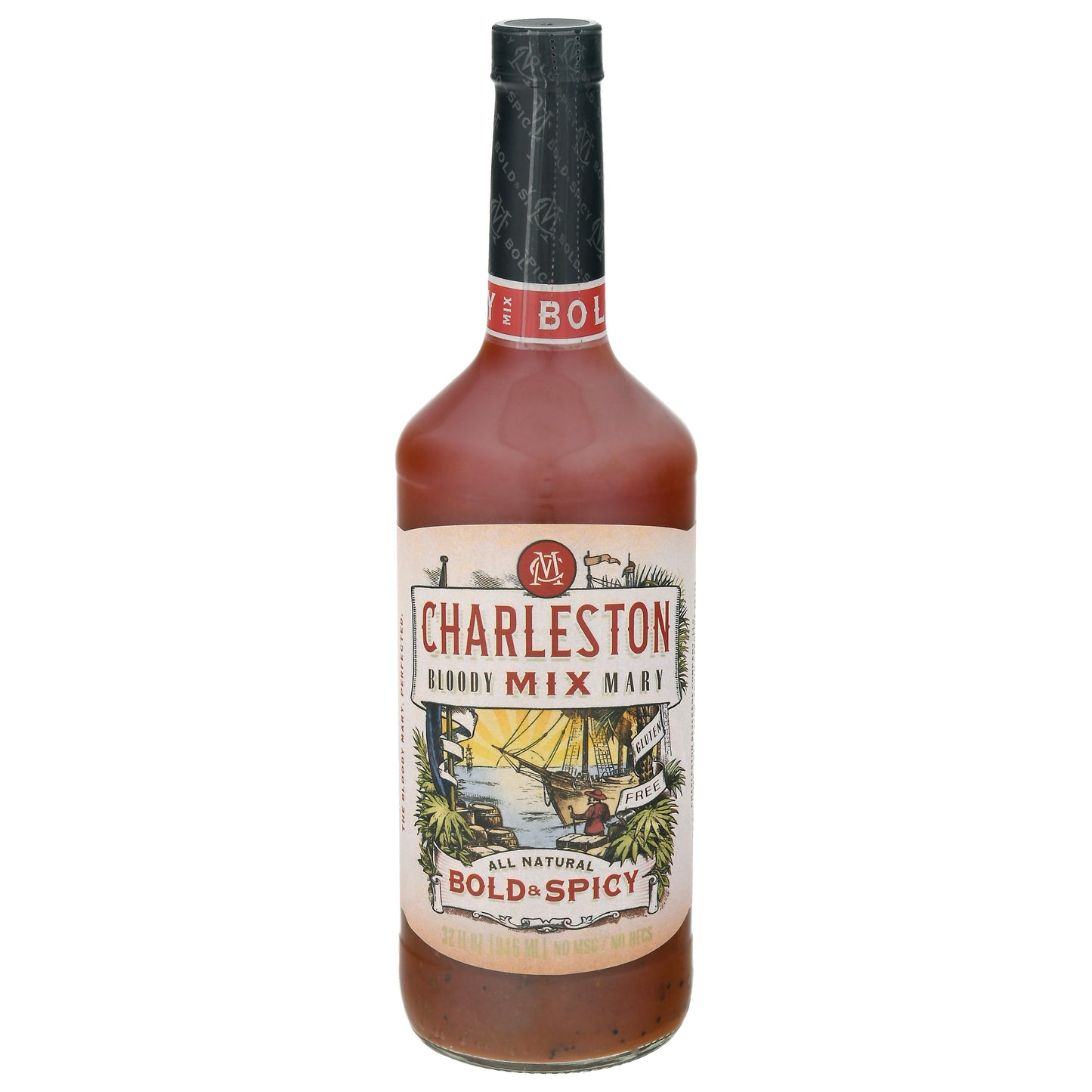 Charleston Mix Mixer Bloody Mary Spicy 32 Oz (Pack of 6)