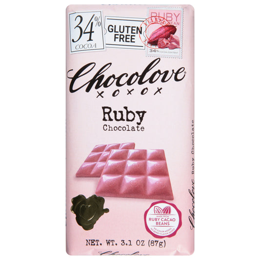Chocolove Chocolate Bar Ruby 3.1 Oz (Pack of 12)