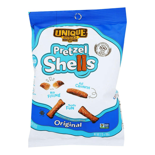 Unique Pretzels - Original Shells - 2.12 oz (Pack of 24)