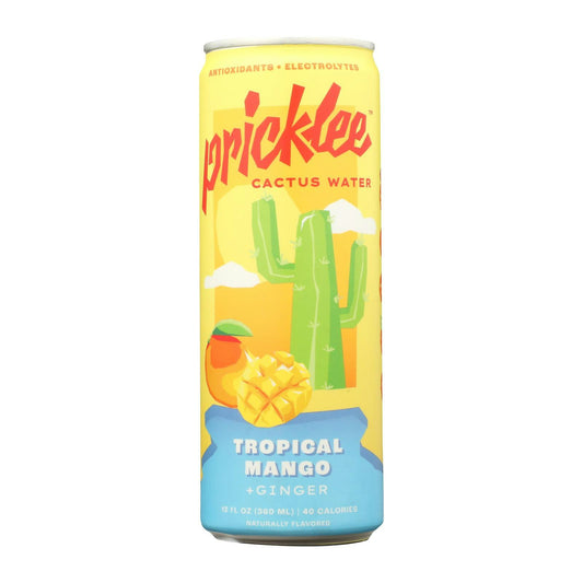 Pricklee Water Cactus Tropical Mango 12 Fl Oz (Pack of 12)