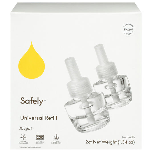 Safely Air Fresh Plugin Refill Bright 1.34 FO (Pack of 8)