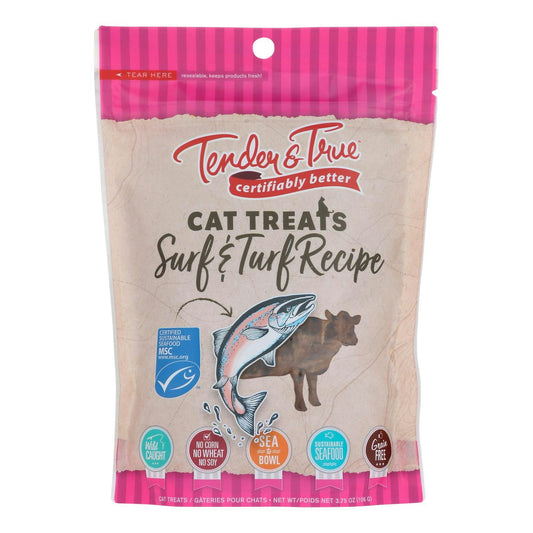 Tender & True - Cat Treats Surf & Turf - 3.75 oz (Pack of 10)