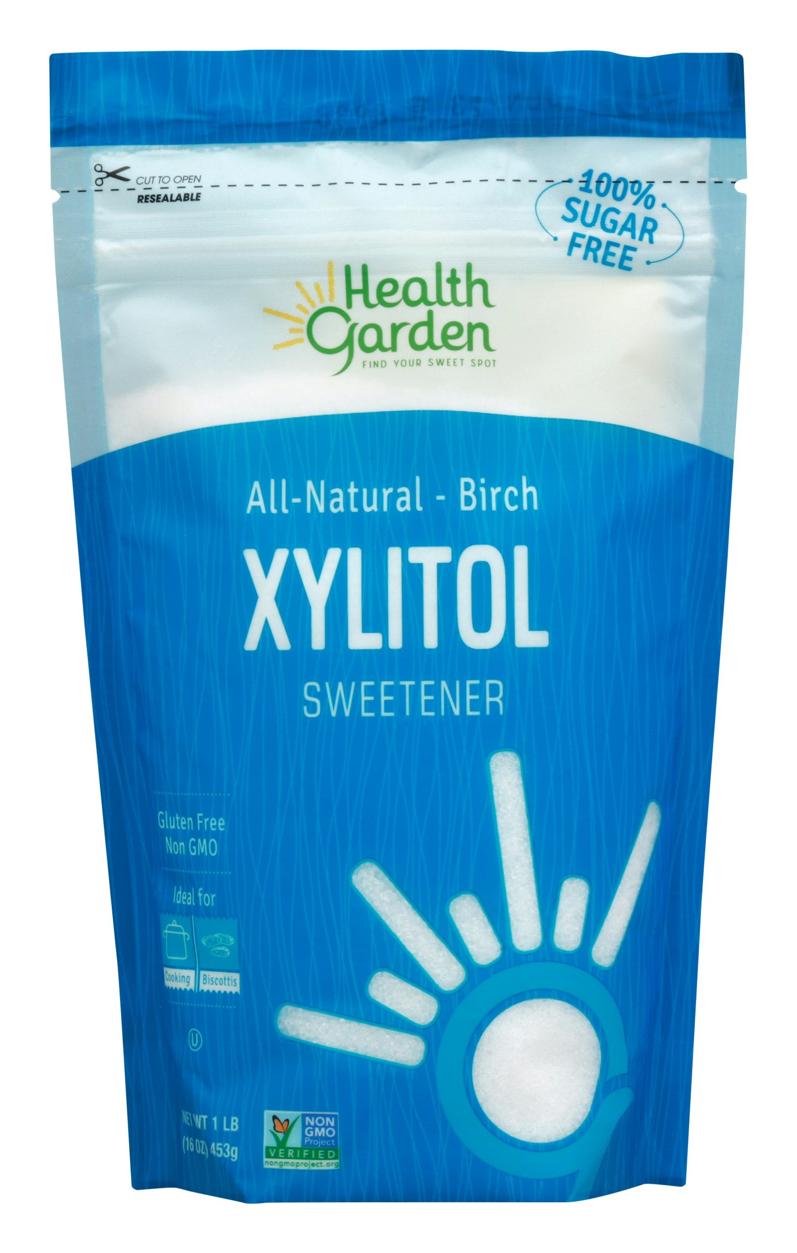 Health Garden Sweetener Xylitol 1 Lb Pack of 6